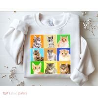 Cats Photo Portraits Collage Sweatshirt thumb 2
