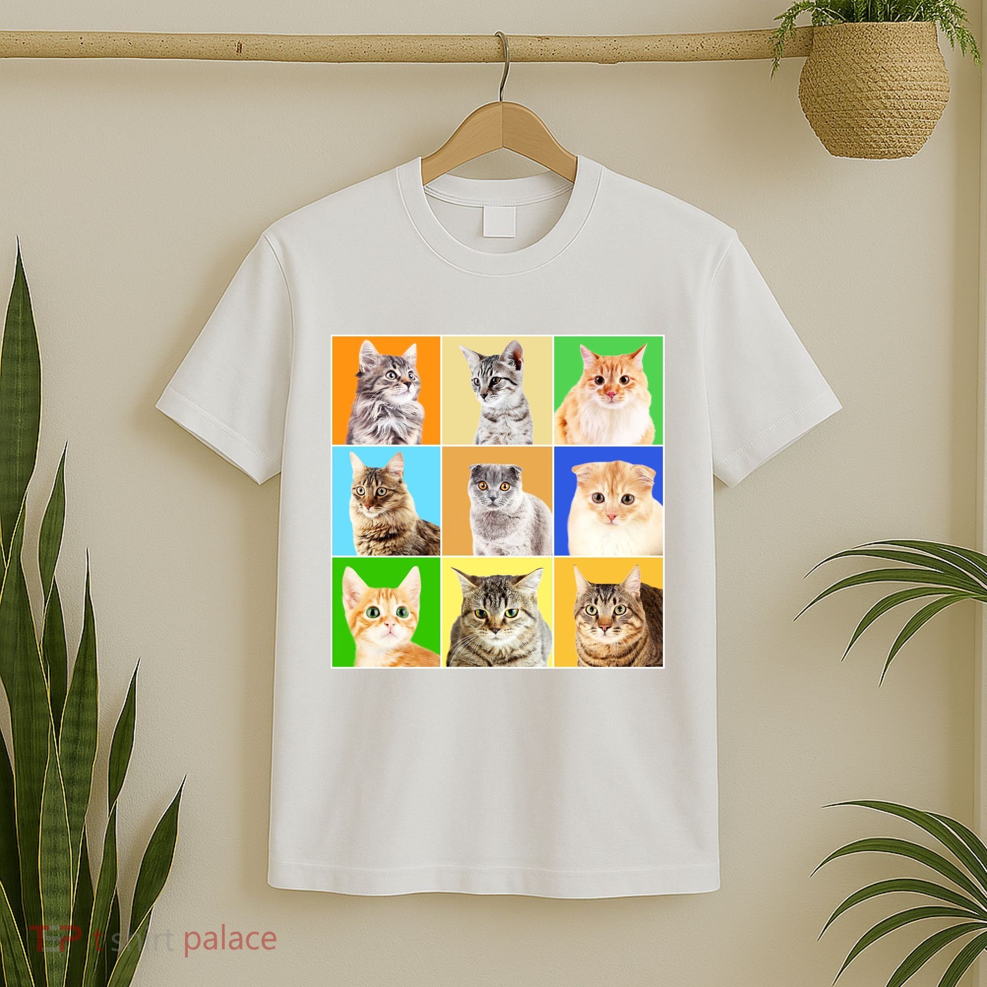 Cats Photo Portraits Collage T-Shirt