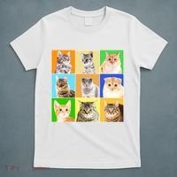 Cats Photo Portraits Collage T-Shirt thumb 5