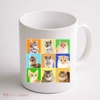 Cats Photo Portraits Collage Coffee Mug thumb 1