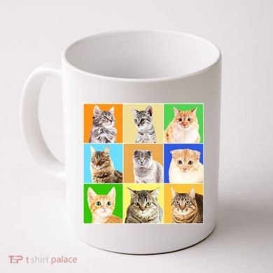 Cats Photo Portraits Collage Coffee Mug