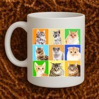 Cats Photo Portraits Collage Coffee Mug thumb 2
