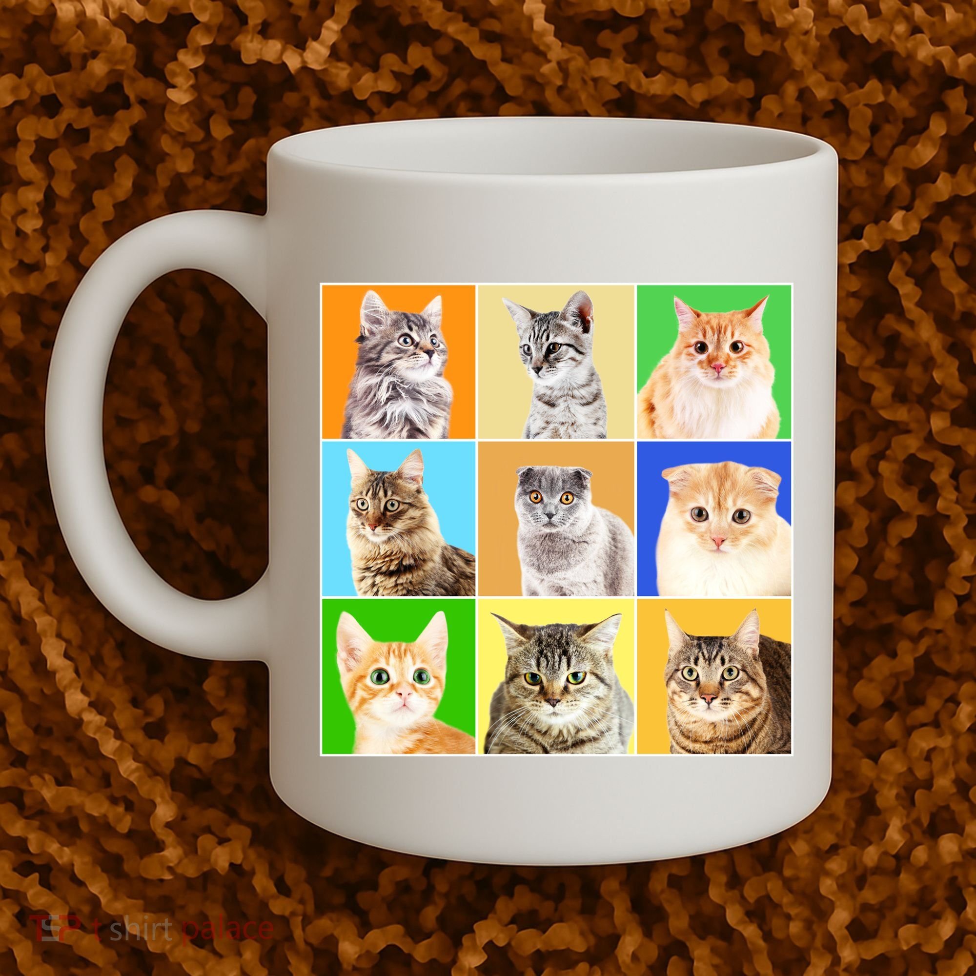 Cats Photo Portraits Collage Coffee Mug