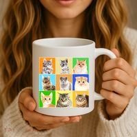Cats Photo Portraits Collage Coffee Mug thumb 3