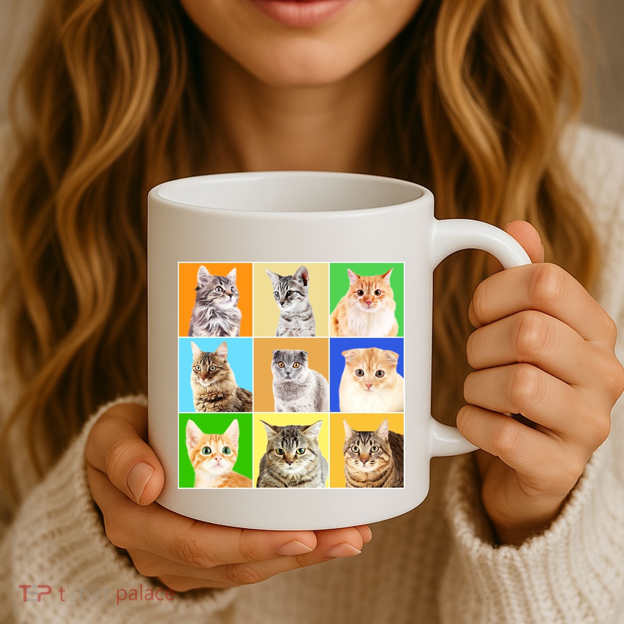 Cats Photo Portraits Collage Coffee Mug
