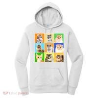 Cats Photo Portraits Collage Women's Hoodie thumb 0