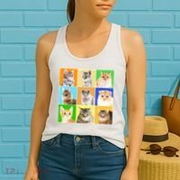 Cats Photo Portraits Collage Women's Tank Top thumb 2