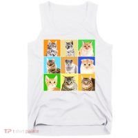 Cats Photo Portraits Collage Tank Top thumb 0