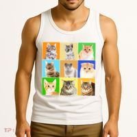 Cats Photo Portraits Collage Tank Top thumb 3