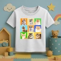 Cats Photo Portraits Collage Toddler T-Shirt thumb 3