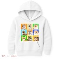 Cats Photo Portraits Collage Kids Hoodie thumb 0
