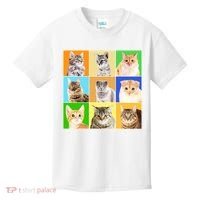 Cats Photo Portraits Collage Kids T-Shirt thumb 0