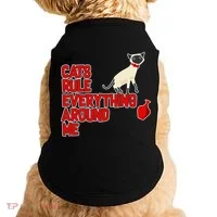 Cats Rule Everything Around Me  Doggie Tank thumb 0