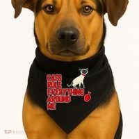Cats Rule Everything Around Me  USA-Made Doggie Bandana thumb 1