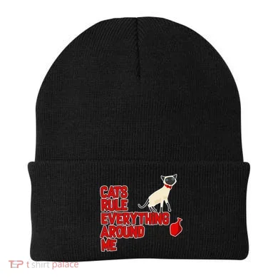 Cats Rule Everything Around Me Beanie