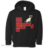 Cats Rule Everything Around Me  Toddler Hoodie thumb 0