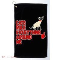 Cats Rule Everything Around Me  Golf Towel thumb 0