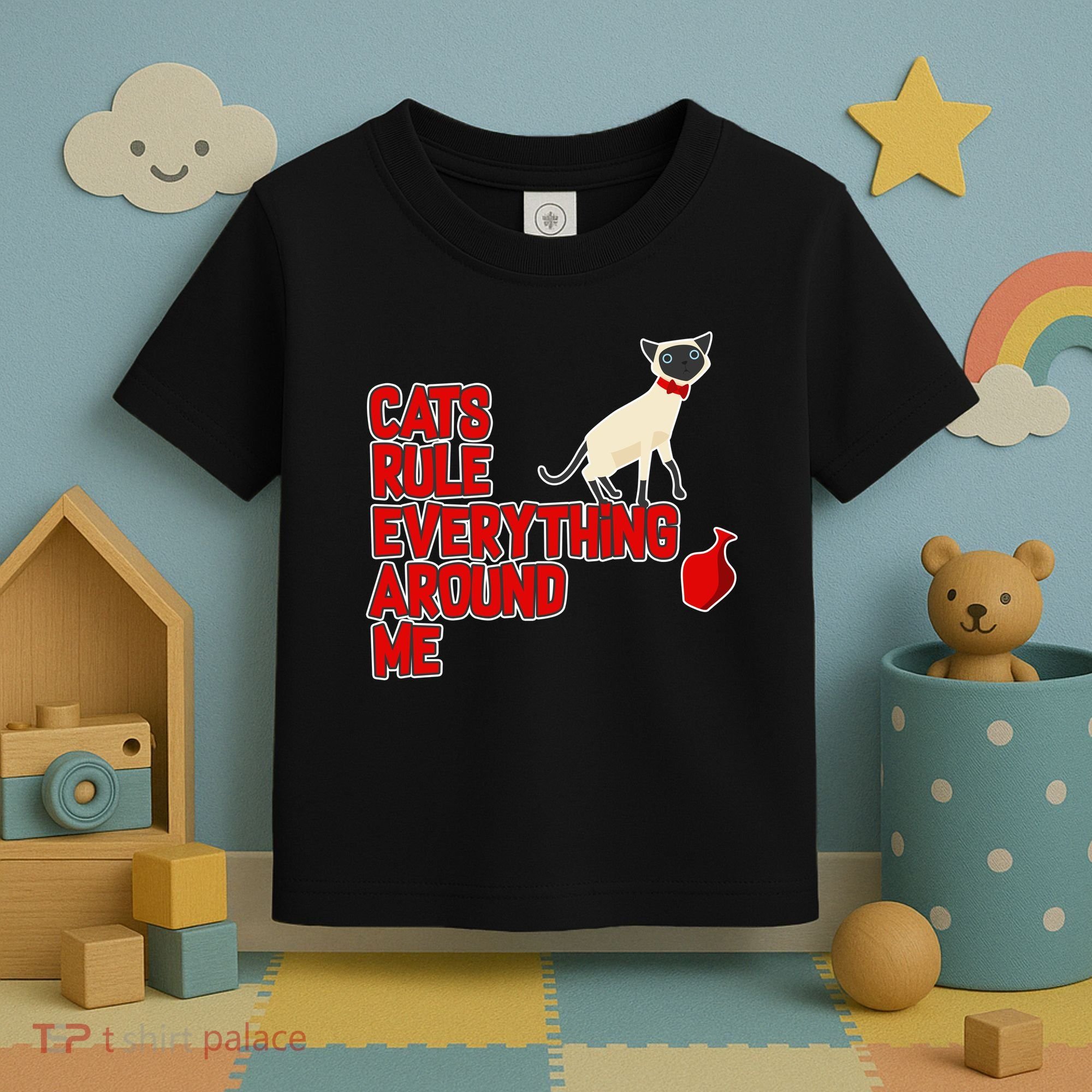 Cats Rule Everything Around Me  Toddler T-Shirt