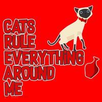 Cats Rule Everything Around Me  Santa Hat thumb 1