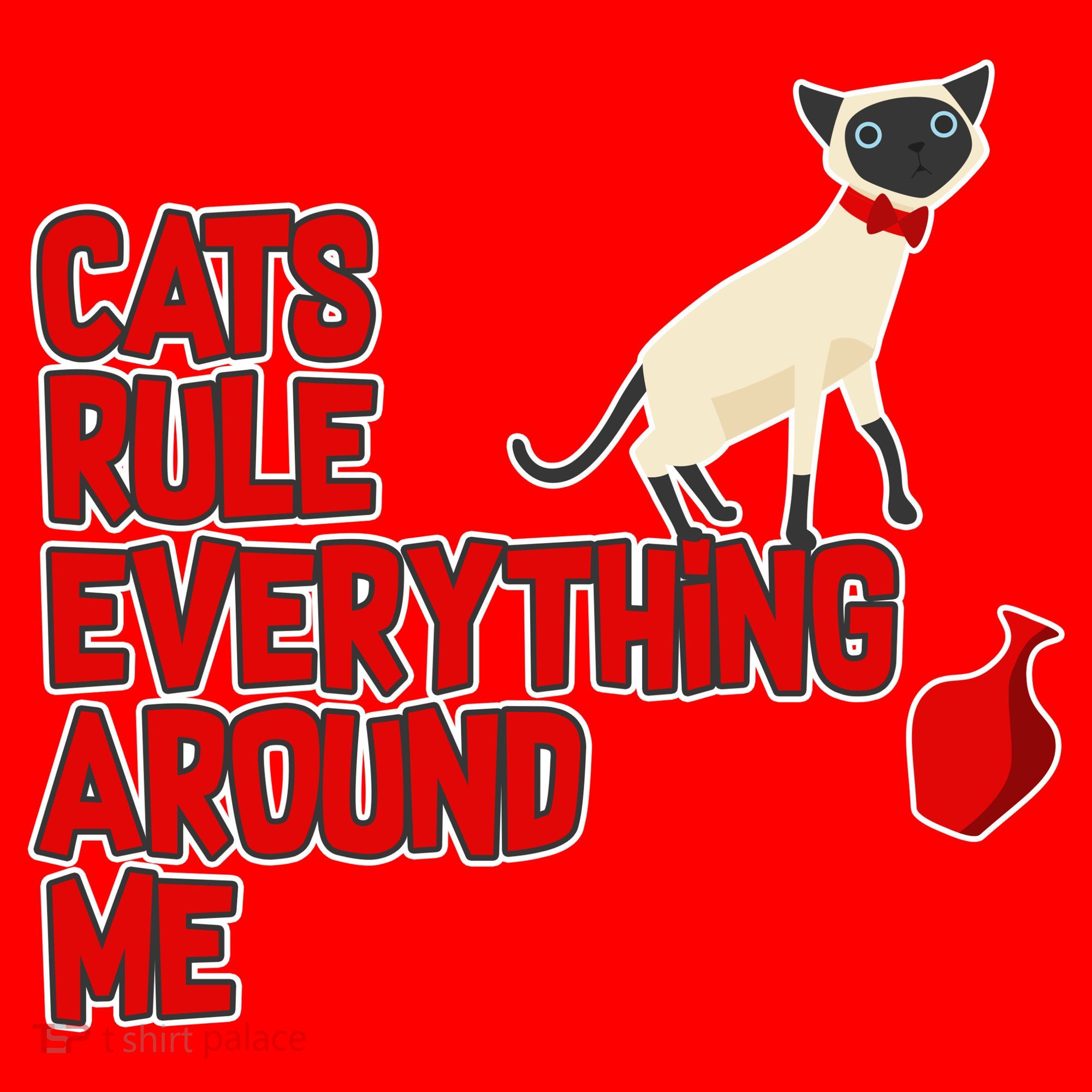 Cats Rule Everything Around Me  Santa Hat