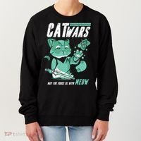 CatWars Funny Cat War Spoof Women's Sweatshirt thumb 0