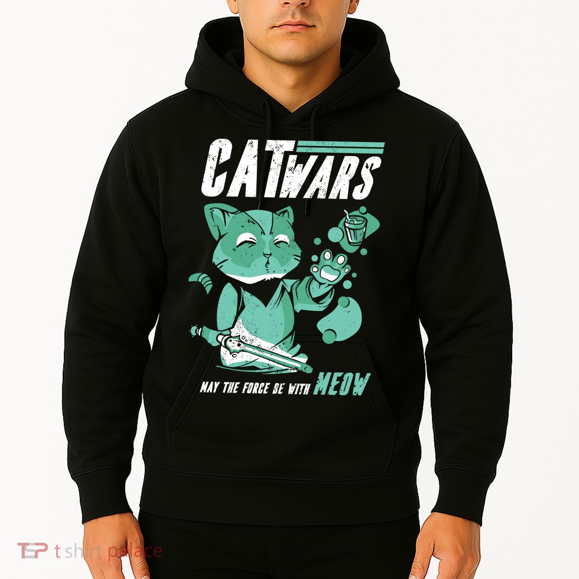 CatWars Funny Cat War Spoof Hoodie