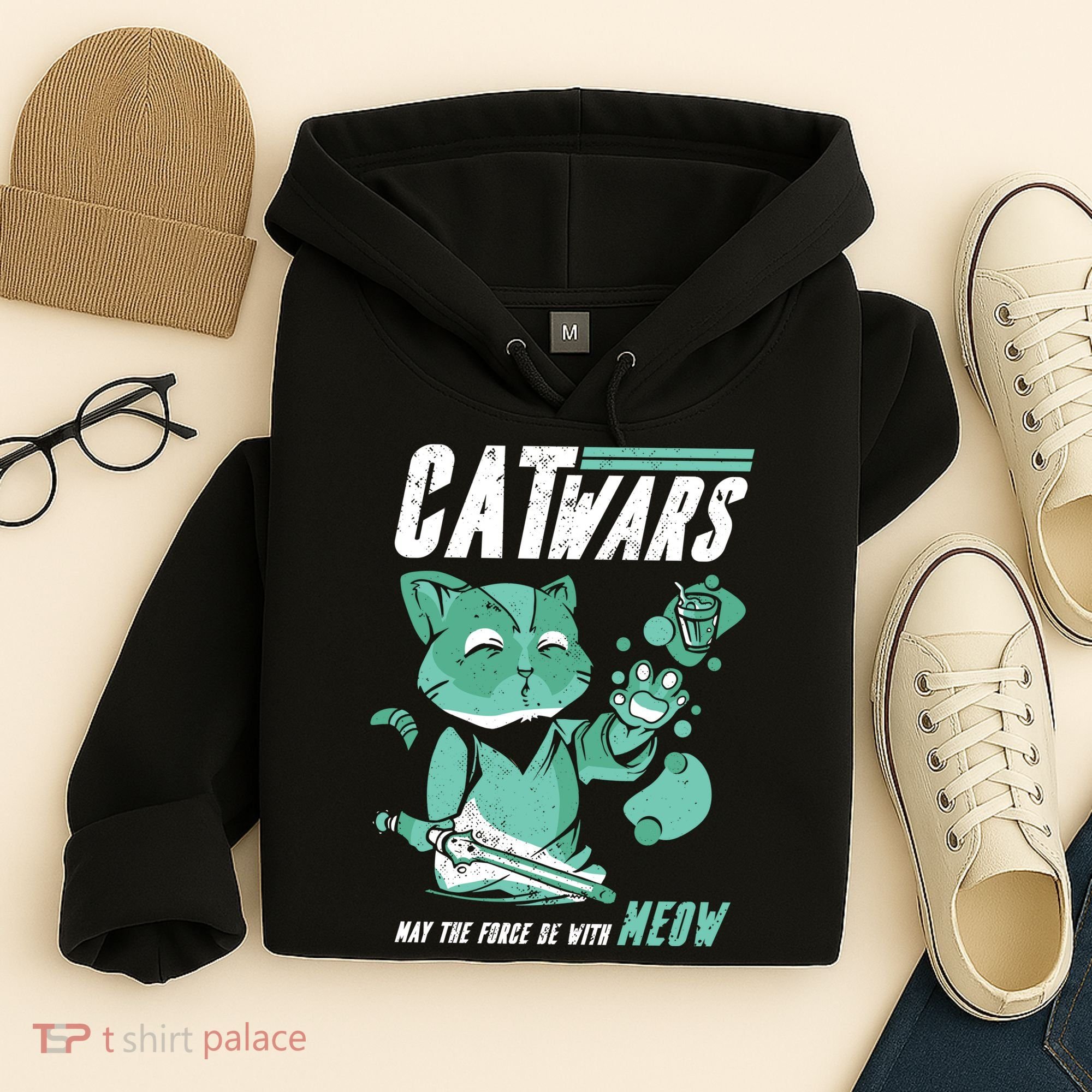 CatWars Funny Cat War Spoof Hoodie