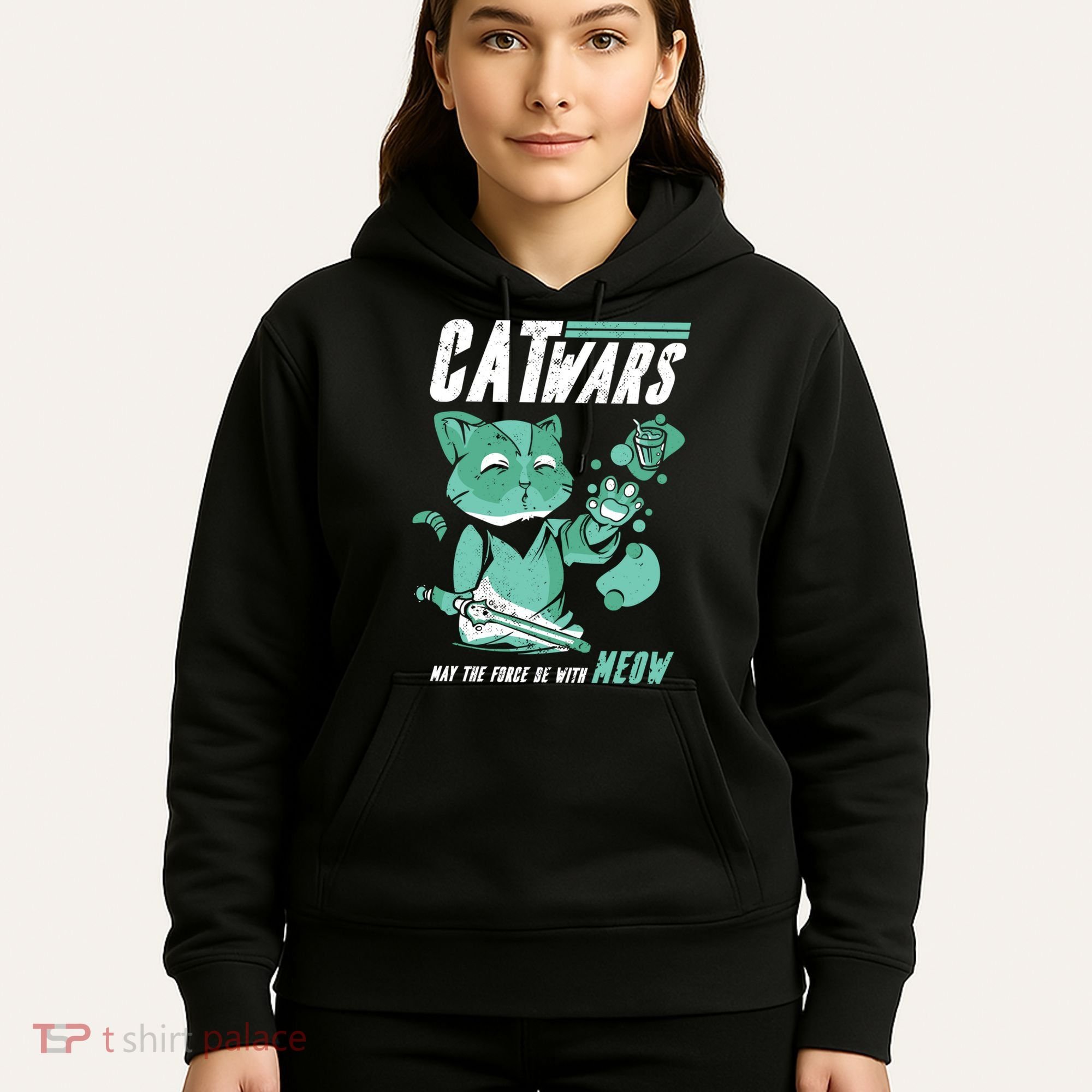 CatWars Funny Cat War Spoof Hoodie