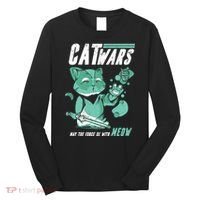 CatWars Funny Cat War Spoof Long Sleeve Shirt thumb 0