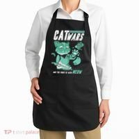CatWars Funny Cat War Spoof Apron thumb 2