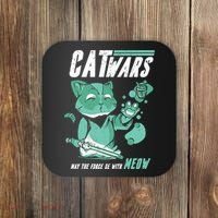 CatWars Funny Cat War Spoof Coaster thumb 0