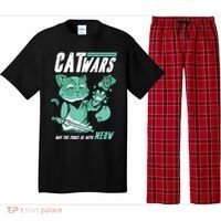 CatWars Funny Cat War Spoof Pajama Set thumb 0
