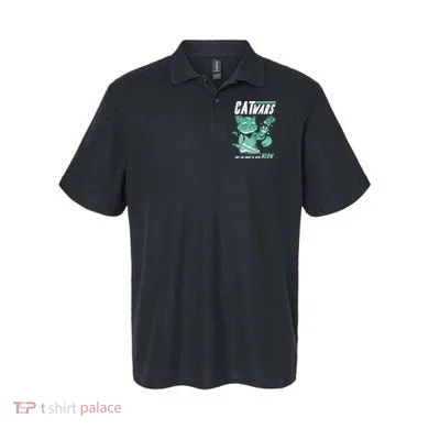 CatWars Funny Cat War Spoof Polo