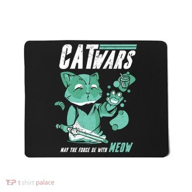 CatWars Funny Cat War Spoof Mousepad