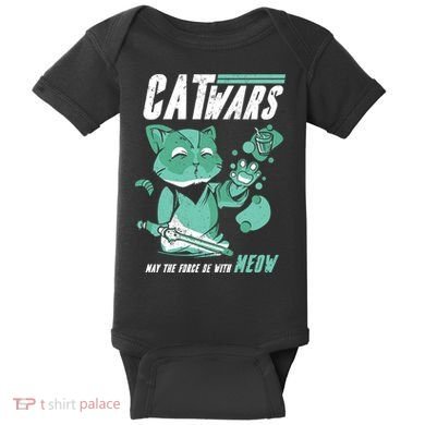 CatWars Funny Cat War Spoof Baby Bodysuit