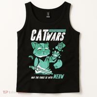 CatWars Funny Cat War Spoof Tank Top thumb 2