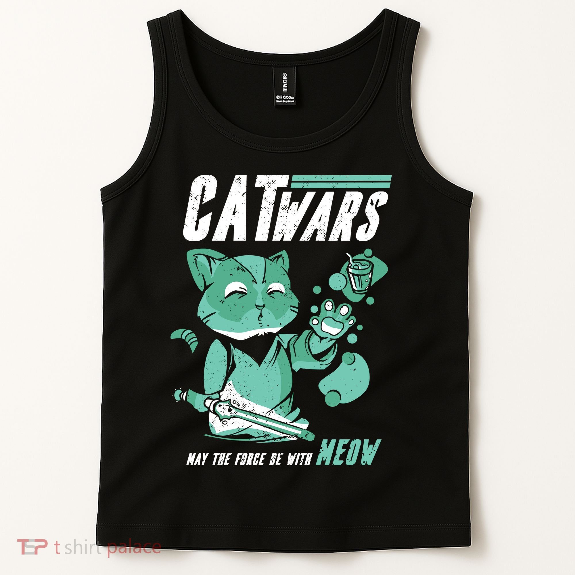 CatWars Funny Cat War Spoof Tank Top