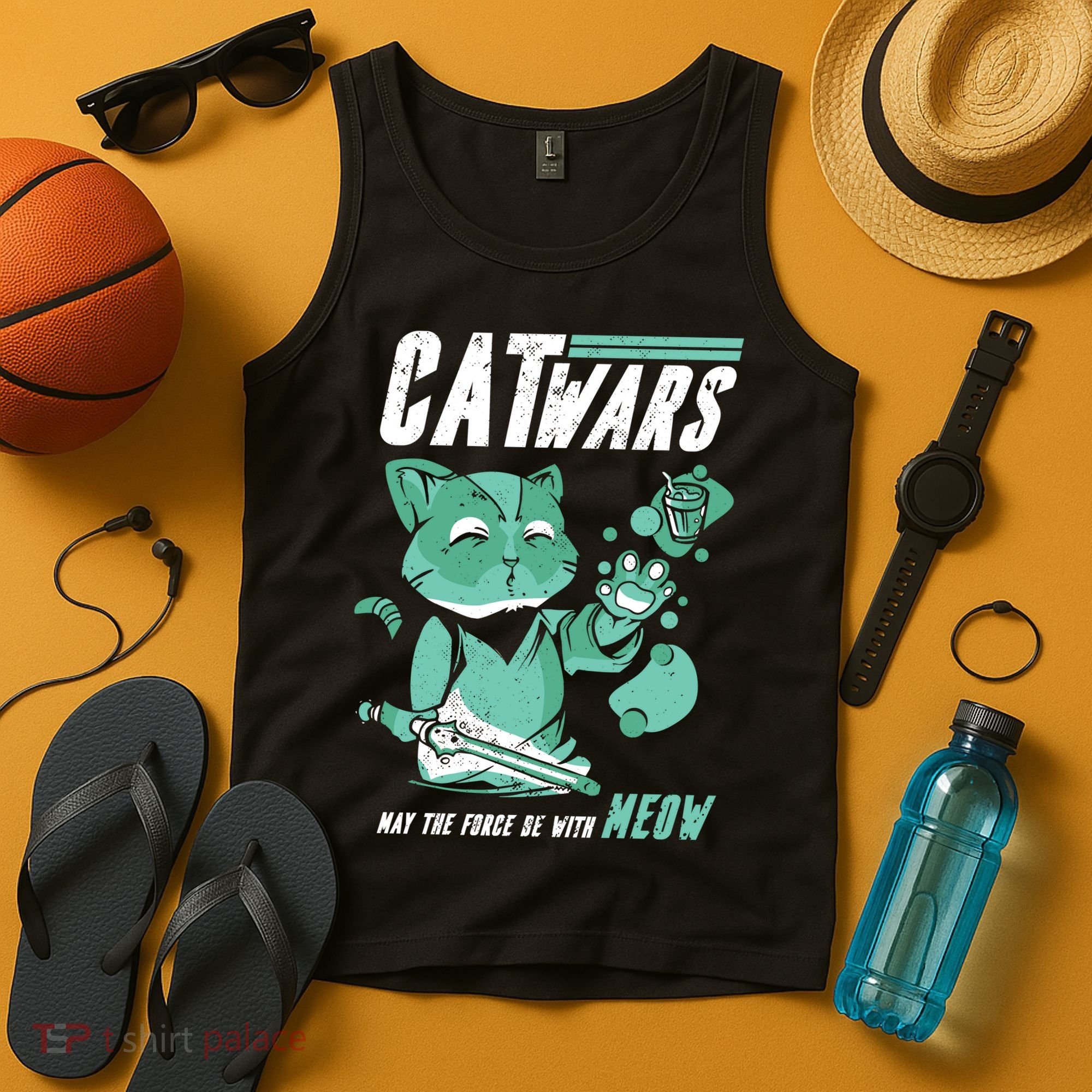 CatWars Funny Cat War Spoof Tank Top
