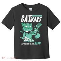 CatWars Funny Cat War Spoof Toddler T-Shirt thumb 0