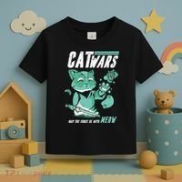 CatWars Funny Cat War Spoof Toddler T-Shirt thumb 3