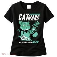 CatWars Funny Cat War Spoof Women's T-Shirt thumb 0