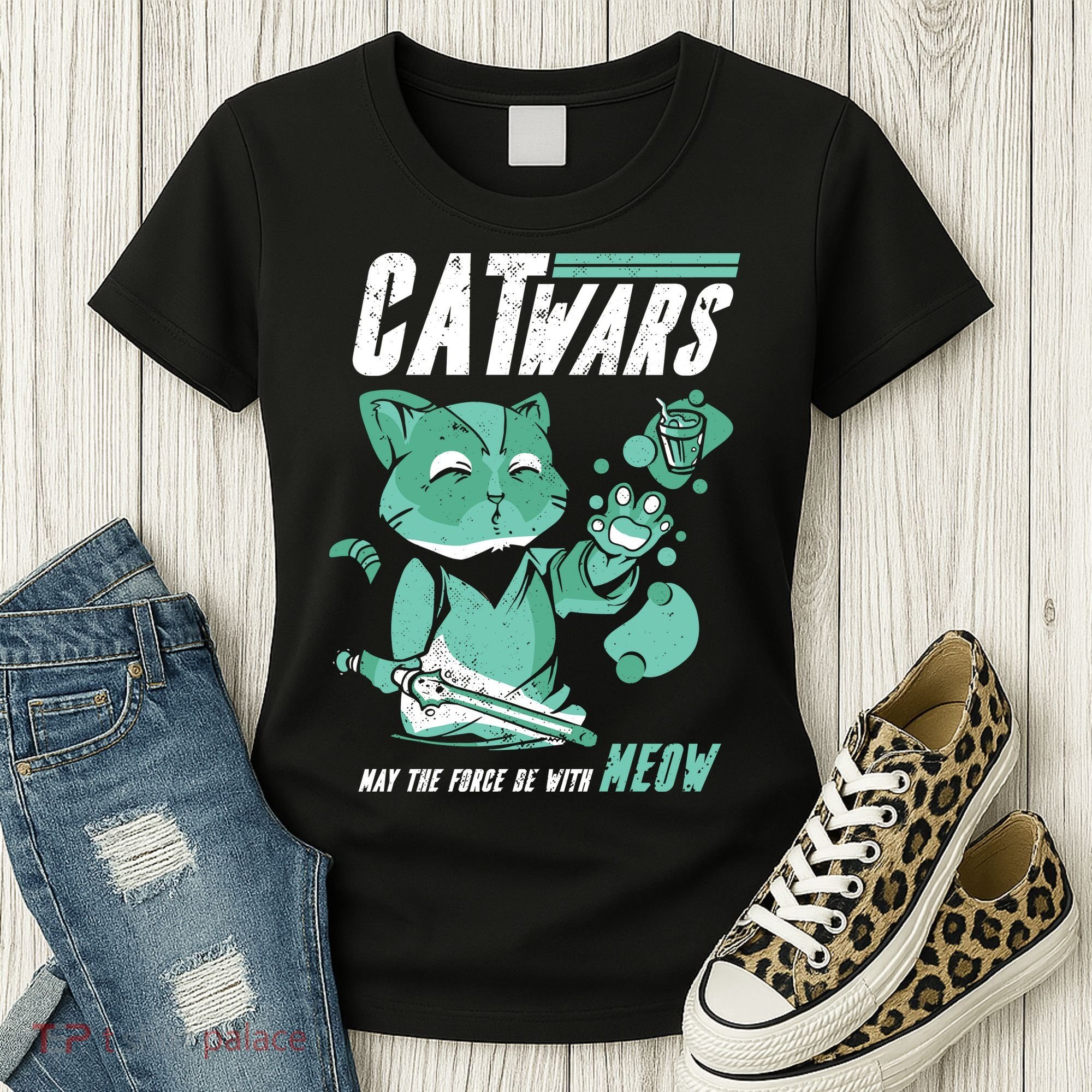 CatWars Funny Cat War Spoof Women's T-Shirt