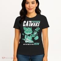 CatWars Funny Cat War Spoof Women's T-Shirt thumb 4