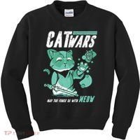 CatWars Funny Cat War Spoof Kids Sweatshirt thumb 0