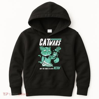 CatWars Funny Cat War Spoof Kids Hoodie