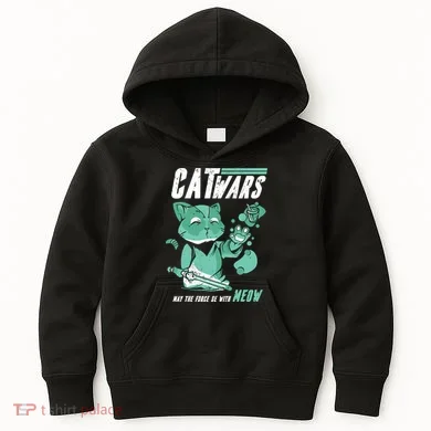 CatWars Funny Cat War Spoof Kids Hoodie