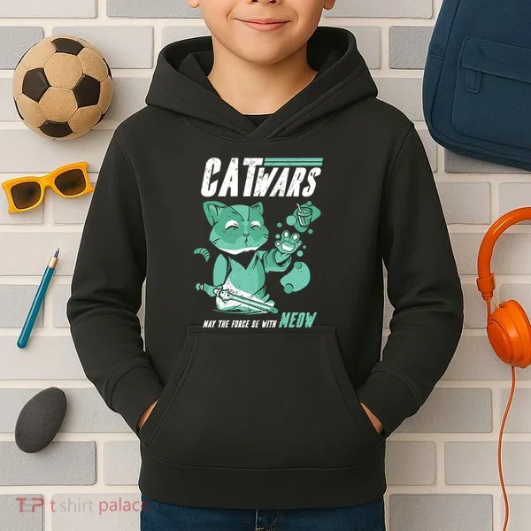 CatWars Funny Cat War Spoof Kids Hoodie