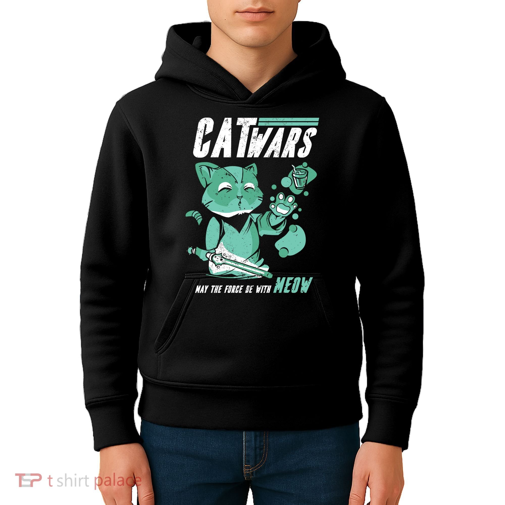 CatWars Funny Cat War Spoof Kids Hoodie