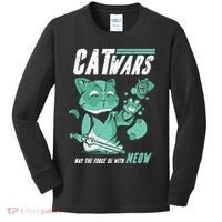 CatWars Funny Cat War Spoof Kids Long Sleeve Shirt thumb 0