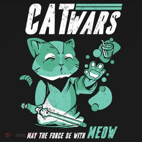 CatWars Funny Cat War Spoof Kids Long Sleeve Shirt
